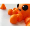Light UP Translucent Orange 3D Printed Octopus