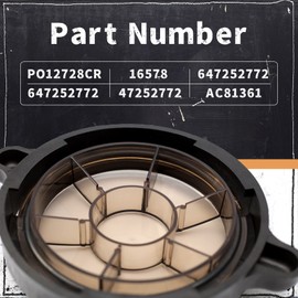 Pool Pump Basket Cover & O-Ring Kit Compatible with Splapool Pureline Deluxe Pumps, for Above-Ground & In-Ground Pools, Pool Pump Lid Replaces PO12728CR 16578 647252772 47252772 AC81361 NEP2134