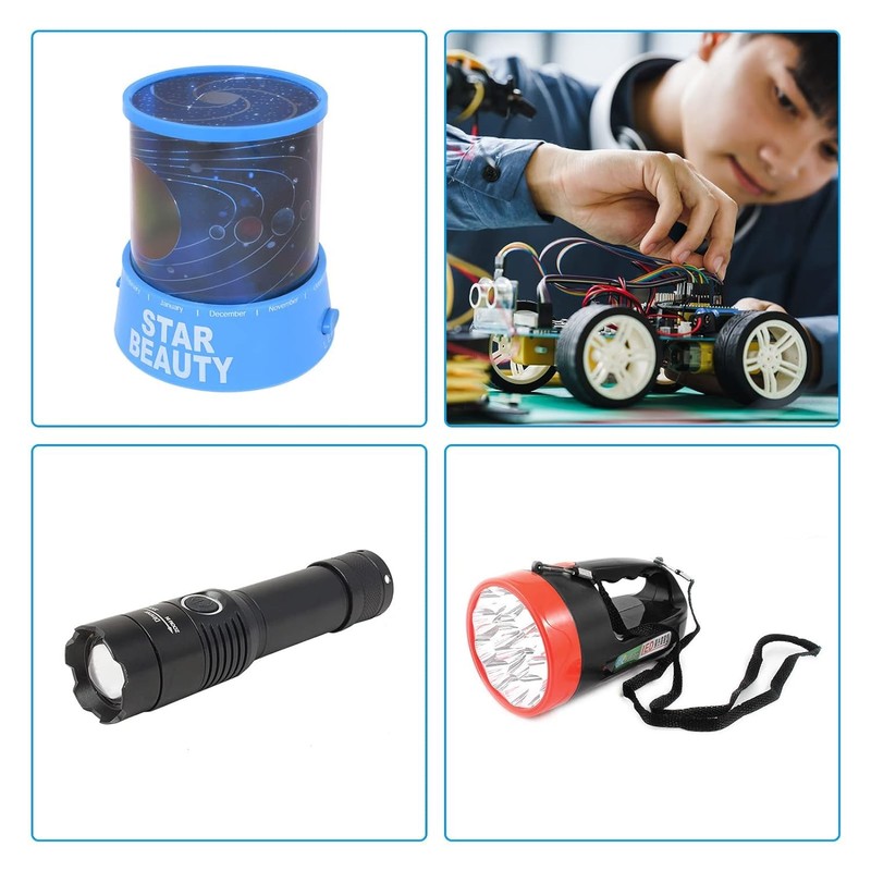 Gebildet 20Pcs Self-Lock Push Button Switch KAN-28 for Flashlight SMD