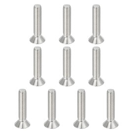 PATIKIL 3/8-16 x 1-3/4" Flat Head Socket Cap Screws, 10 Pack Flat Countersunk Bolts Hex Socket Drive Machine Screws 304 Stainless Steel 18-8 Full Thread Grade 6.8