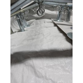 Canopy fittings kit 6 Leg Canopy Low Peak 10x20 Fittings Set 1'' Carport Frame Shed Tent 102 Degree