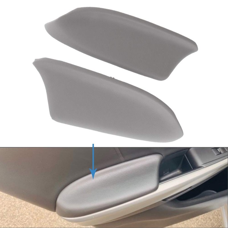 ROADFAR Grey Armrest Front Door Panels Armrest Lid Replacement Fit