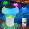Pool Chlorine Tablet Floater with Solar Colorful Projection Lights, HAARAY