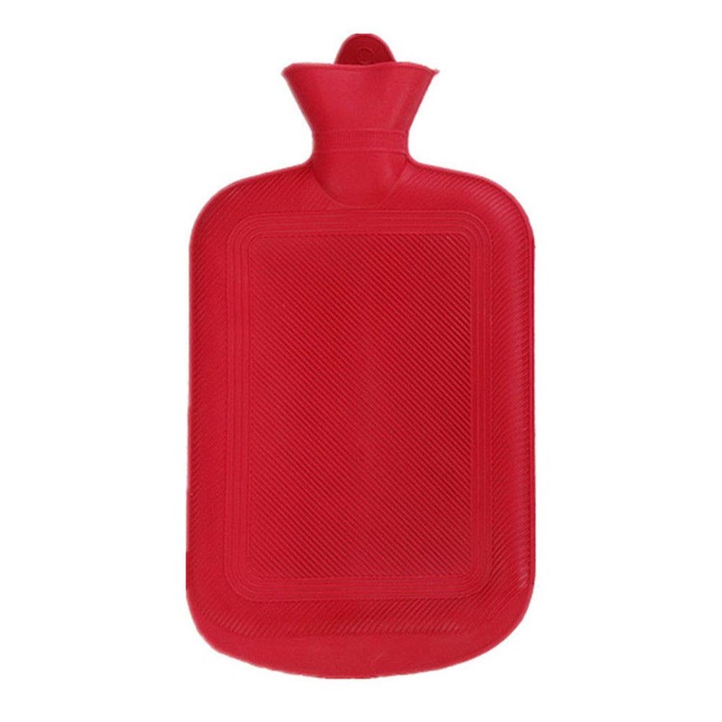 Hot Water Bottle Traditional Rubber Line Shaped Design with Secure