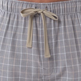 Van Heusen Men's Poly-Rayon Yarn-Dye Woven Sleep Pajama Pant, Grey, Large