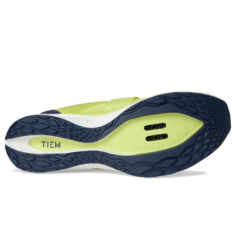TIEM Mens Slipstream Cycling Shoe Citron/Navy 10 M