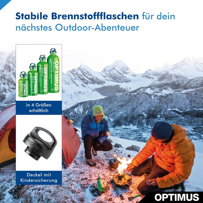 Optimus Brennstoffflasche Kindersicherung Brenstoffbehälter, Grün, 1.0 Liter