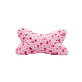 POWER INN Large Reading Bone Approx. 44 x 23 cm Neck Pillow as Bookend and Reading Cushion Washable at 60° Made of High-Quality Designer Print Fabric 100% Cotton (44 x 23, Pink)