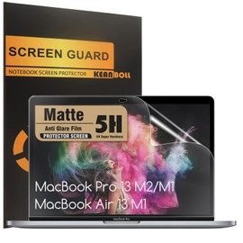 KEANBOLL 3-Pack Anti Glare Screen Protector for MacBook Pro 13 Inch M2 M1,MacBook Air 13 M1,Model A2338 A2289 A2251 A2159 A1706 A1708 A1989 A2337 M1 A2179 A1932,Eye Protection Anti Fingerprint