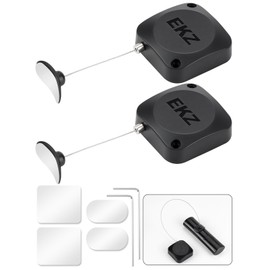 Retractable Remote Control Tether Lock: 7.5 ft Upgraded Pulling Force Security Lanyard Lock with Adjustable Cable Leash Length Clasp for TV Remote Control, Gaming Controller, Tablets Showroom | 2 Pcs