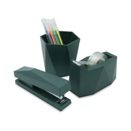 Escanver Set Escritorio 3pz Egrapadora Portalapices Dispensador Cinta