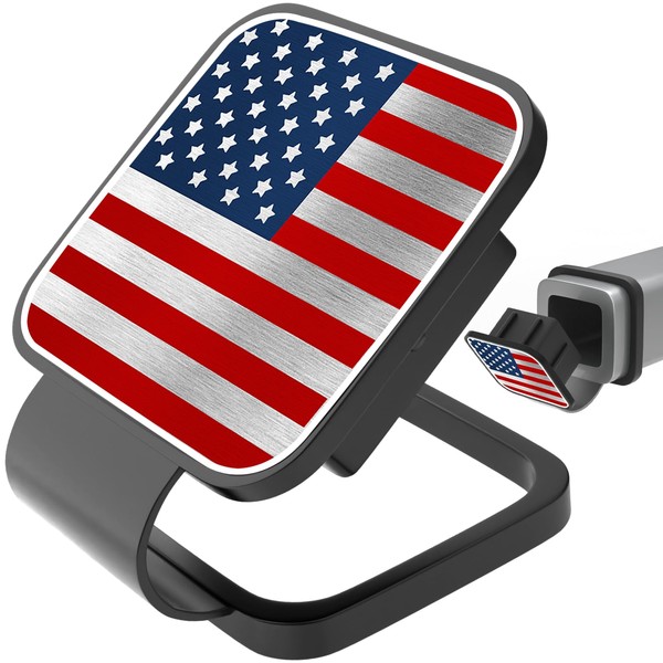 HZSZKYK USA American Flag Hitch Cover for 2 Inch Receivers