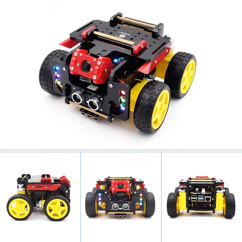 Adeept AWR 4WD Smart Robot Car Kit for Raspberry Pi