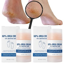 Crema Urea 60% Hidratante Para Pies, Manos y Codos Reparacion Talones Resecos Barra Con Acido Saliclico Aloe Vera Extracto de Aguacate Exfoliante para