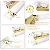 Gold Desk Accessories, Office Supplies Set with Acrylic Stapler, Tape
