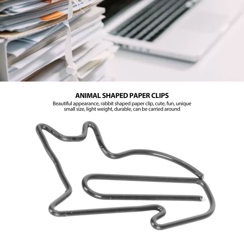 100 Pcs Cute Paper Clips Animal Shaped Fun Bookmark Document