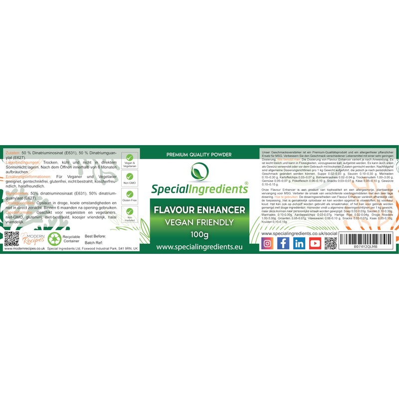 Flavour Enhancer 100g Allergen Free Replacement for MSG - Vegan,