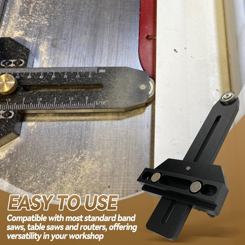 Thin Rip Table Saw Jig Guide with T-Bolts, Fast Thin