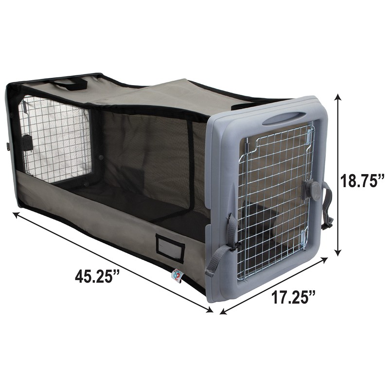 SPORT PET Large Pop Open Kennel, Portable Cat Cage Kennel,