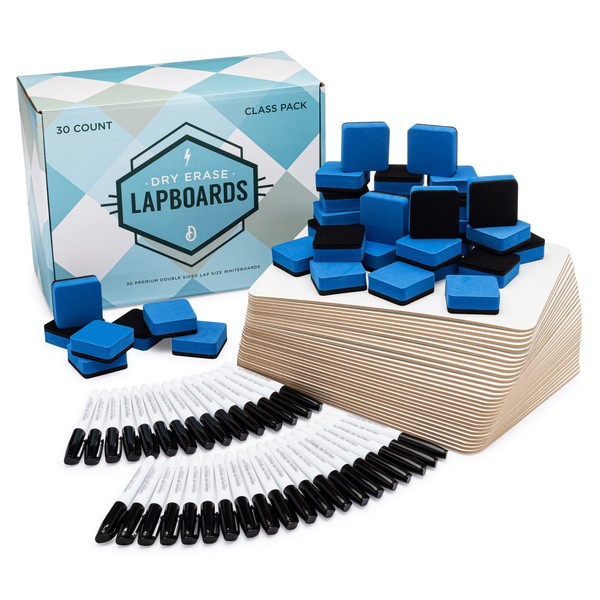 Dry Erase Lapboards Student Pack of 30 | 9 x