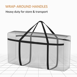 SUOHINAO 3 Pack 120L Large Storage Bags,Strong Packing Boxes for Moving House,Large Moving Boxes for Clothes,Duvet,Bedding,Moving Home,Blankets