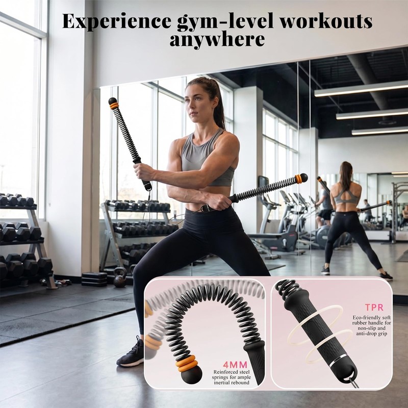 2026 New Adjustable Cordless Battle Ropes, 2-in-1 Battle Ropes for