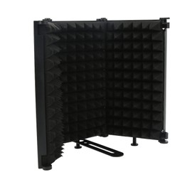Microphone Isolation Shield,Foldable Mic Shield, Reflection Filter for Recording Studio, Podcasts, Singing, and Broadcasting