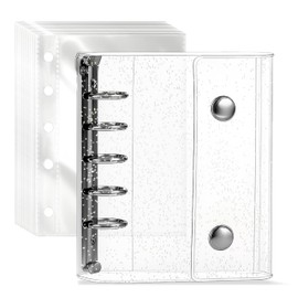 OSHI-LIFE Sticker Notebook, Glitter, M5 Size, Bonbon Drop Stickers, Compatible with Binder & Refill (Set of 10)