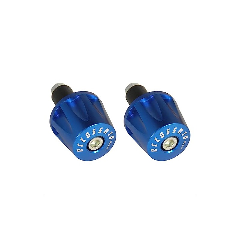 Pair of Accossato Handlebar Weights Blue for Handlebars with Inner