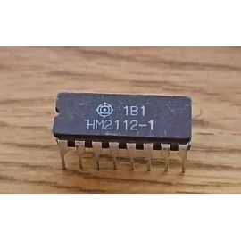 Hitachi 1x LOT Rare Vintage HITACHI HM2112 - 1024 x 1 Fully Decoded RAM CDIP-16 QTY AVAL