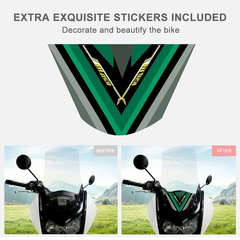 Xitomer Tall Windshield Windscreen Fit for KLR 650 Gen2 2018