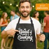 MoonWorks Men's BBQ Apron Grill King Apron for Men Crown,