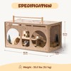 Mewoo Large Wooden Hamster Cage(40.3" L) with Openable Top and