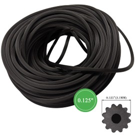 Screen Spline - 0.125", 100 Feet Roll - Round Screen Retainer Spline - Bulk Screen Holder Spline for Screen Door, Window Mesh & Mosquito Net Fixing - Screen Door Repair & Replacement Spline - Black