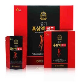 Punggi Ginseng Agricultural Cooperative Hwangpungjeong Punggi Red Ginseng Liquid Gold 80ml x 60 pouches / 풍기인삼농협 황풍정 풍기 홍삼액골드 80ml x 60포