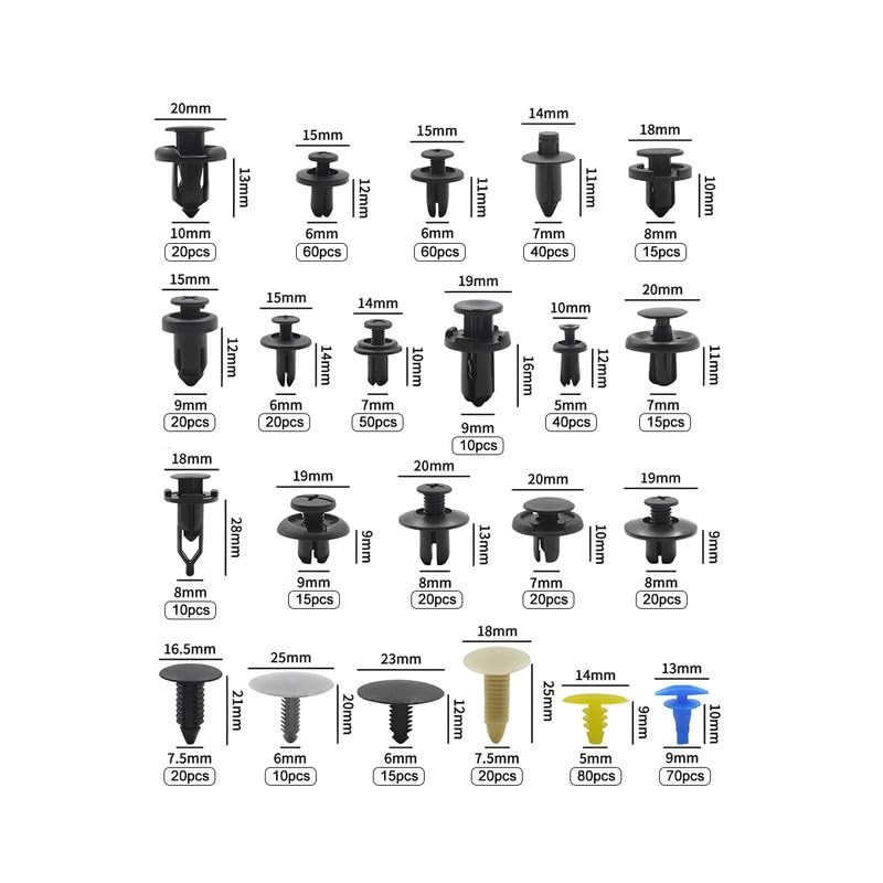 Tuqiang 650 Pieces Car Mounting Clips, Universal Door Trim Mounting