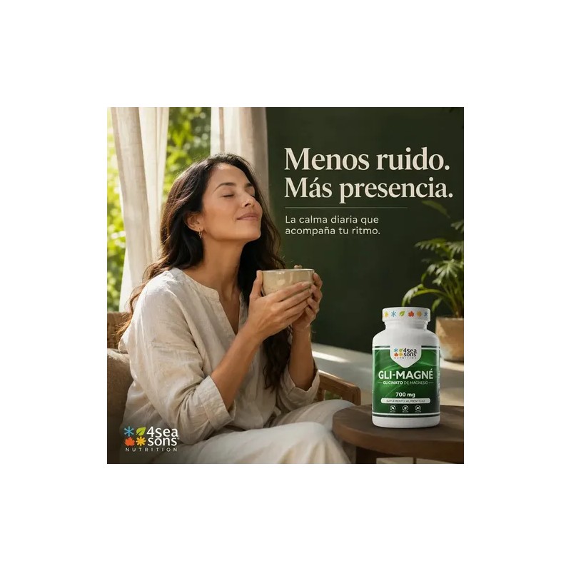 Gli Magné Glicinato Magnesio 700 Vitamina Suplemento Alimenticio Fórmula Avanzada