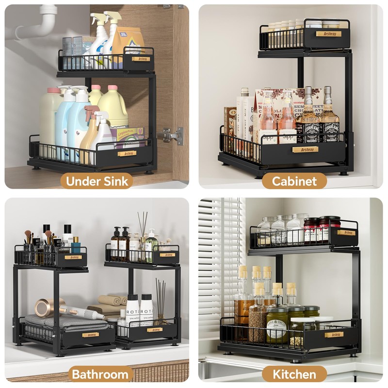Under Sink Organizer Kitchen - Bathroom Organizers and Storage 2