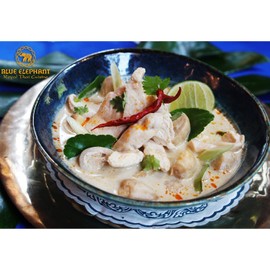 Tom Kha Soup, Blue Elephant Royal Thai Cuisine, Thai Premium Soup, 8.8oz (Tom Kha, Single)