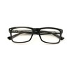 V.W.E. Men Gloss Black Rectangle Rectangular Reading Glasses Wide fitment.