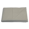 Sleepdown Flat Bed Sheet-Natural-Double, Cotton Mix