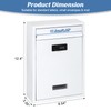 KYODOLED Locking Wall Mount Mailbox, Mail Boxes with Combination Lock