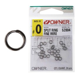Owner Split Rings – Snap Rings, Size/Load Capacity/Package Contents: Size 0 / 7 kg / Pack of 24