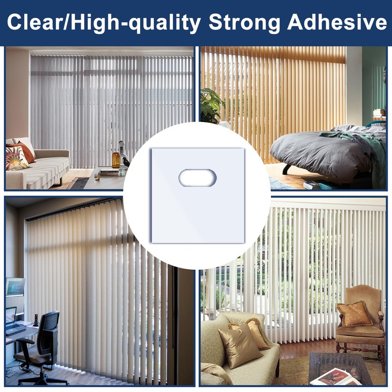 Vivinin 1.18×1.18in Vertical Blind Repair Piece 90P, White