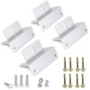 ECO-WORTHY 4 Units Solar Panel Mounting Brackets,Z Bracket Sets Lightweight
