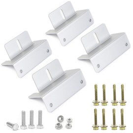 ECO-WORTHY 4 Units Solar Panel Mounting Brackets,Z Bracket Sets Lightweight Aluminum Corrosion-Free for RV, Trailer, Boat, Yachs, Wall and Other Off Gird Roof