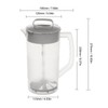 2000ML Manual Juice Extractor Blender Clear Scale Tight Lid Manual