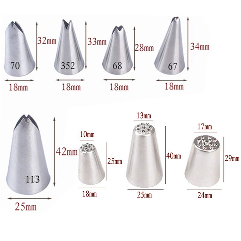 Symphony Wire Tips, Stainless Steel Icing Piping Nozzles For Pastry