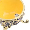 European Style Shiny Artificial Diamond Easter Egg Metal Crafts Jewelry