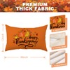 FUYUCHEN Happy Thanksgiving Pillow Cover 12x20 Inch Fall Pumpkin Leaves